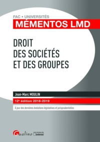 Image de DROIT DES SOCIETES ET DES GROUPES - 12EME EDITION