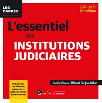 Picture of L'essentiel des institutions judiciaires