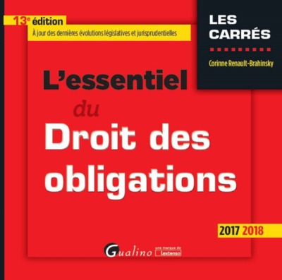 Picture of L'ESSENTIEL DU DROIT DES OBLIGATIONS 13EME EDITION