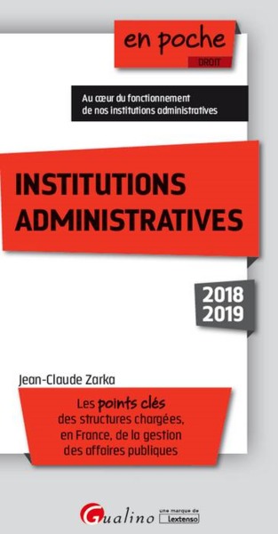 Picture of INSTITUTIONS ADMINISTRATIVES - 5EME EDITION