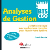 Picture of carrés bts - ggo - analyses de gestion - epreuve 5