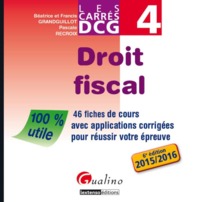 Picture of CARRÉS DCG 4 - DROIT FISCAL - 6ÈME ÉDITION