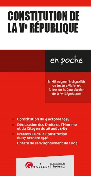 Picture of Constitution de la Ve République