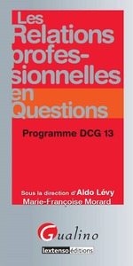 Image de les relations professionnelles en questions - programme dcg 13