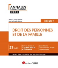 Picture of DROIT DES PERSONNES ET DE LA FAMILLE - L1 - 3EME EDITION