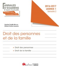 Image de DROIT DES PERSONNES ET DE LA FAMILLE - L1-S2
