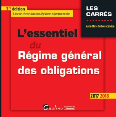 Picture of L'ESSENTIEL DU REGIME GENERAL DES OBLIGATIONS