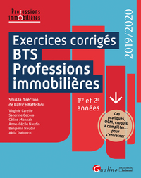 Picture of Exercices corrigés du BTS Professions immobilières