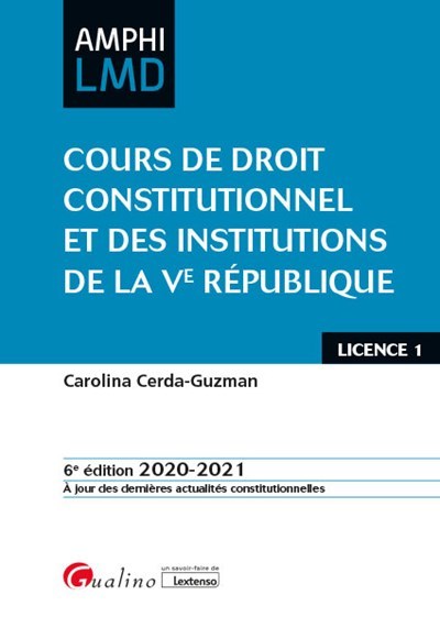 Picture of Cours de droit constitutionnel et Institutions de la Ve République