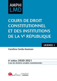 Picture of Cours de droit constitutionnel et Institutions de la Ve République