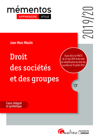 Image de Droit des sociétés et des groupes