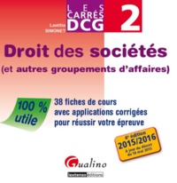 Picture of CARRÉS DCG 2 - DROIT DES SOCIÉTÉS (ET AUTRES GROUPEMENTS D'AFFAIRES) - 4ÈME ÉDIT