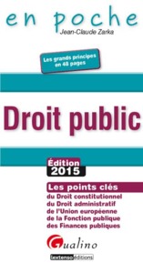 Picture of droit public 2015 - 2ème édition