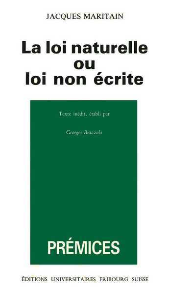 Picture of La Loi naturelle ou Loi non écrite