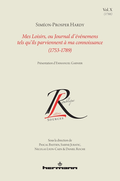 Image de Mes Loisirs, ou Journal d'événemens tels qu'ils parviennent à ma connoissance (1753-1789), Volume 10