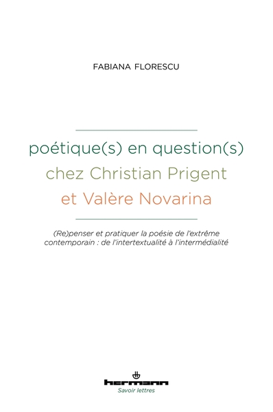 Image de Poétique(s) en question(s) chez Christian Prigent et Valère Novarina