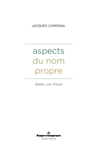 Picture of Aspects du nom propre