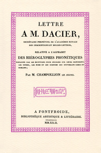 Image de Lettre à M. Dacier relative à l’alphabet des hiéroglyphes