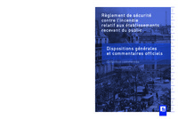 Picture of Règlement de sécurité contre l'incendie relatif aux établissements recevant du public