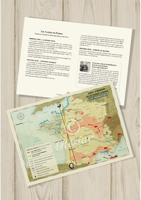 Picture of CARTE D'INVASION DE LA FRANCE D'APRES LES PROPHETIES (A5)