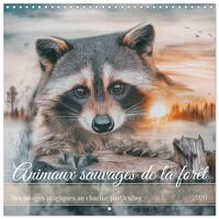 Picture of Animaux sauvages de la forêt (Calendrier mural carré 2026 30x30 cm) Calendrier double avec une page pour vos prises de notes