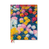 Image de Agenda Civil 2027 Les Chrysanthèmes de Monet Ultra Souple Journalier Paperblanks