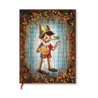 Image de Carnet rigide Paperblanks Carlo Collodi, Pinocchio Midi Non ligné 144p.