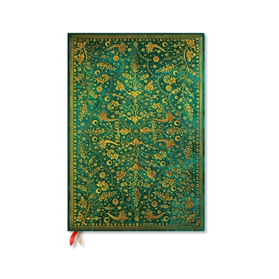Image de Agenda Civil 2027 Fleur d'Émeraude Grand Semainier VER Paperblanks