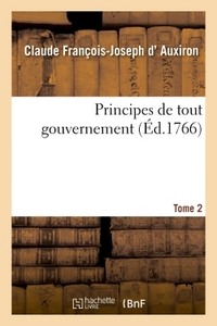 Image de Principes de tout gouvernement Tome 2