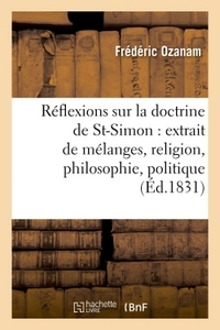 Image de Réflexions sur la doctrine de Saint-Simon