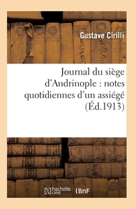 Image de Journal du siège d'Andrinople : notes quotidiennes d'un assiégé