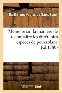 Picture of Mémoire sur la manière de reconnaître les différentes espèces de pouzzolane