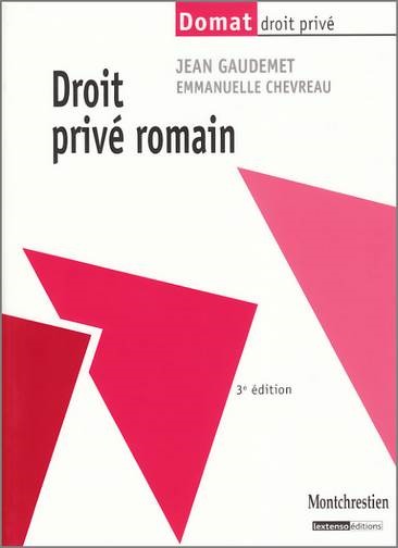 Image de DROIT PRIVÉ ROMAIN - 3ÈME ÉDITION