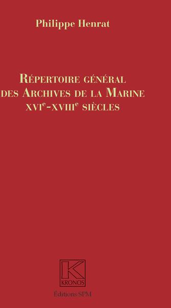 Image de Répertoire Général des Archives de la Marine