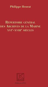 Image de Répertoire Général des Archives de la Marine
