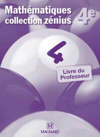 Image de Zénius 4e - Mathématiques - Livre du professeur