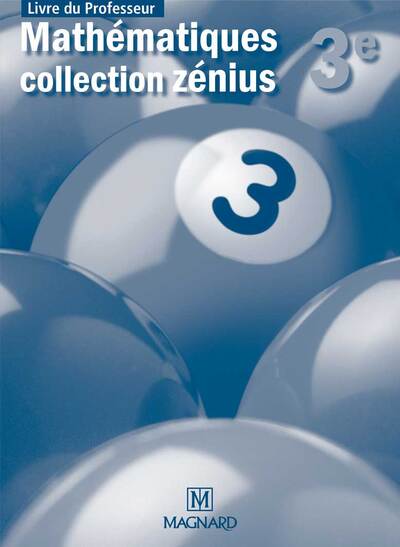 Image de Zénius 3e Mathématiques - Livre du professeur
