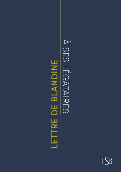 Picture of Lettre de Blandine à ses légataires