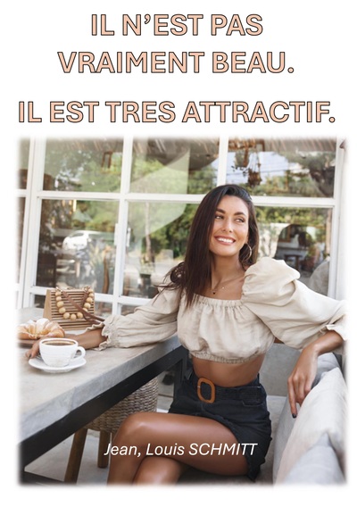 Picture of Il n'est pas vraiment beau. Il est attratif.