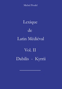 Picture of Lexique de latin médiéval vol II
