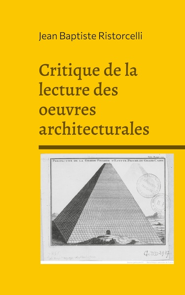 Picture of Critique de la lecture des oeuvres architecturales