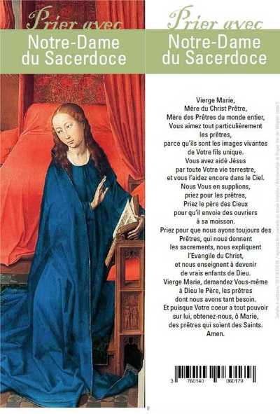 Picture of Signet Prier avec Notre-Dame du Sacerdoce - Lot de 10 - Prier avec quelques grands témoins