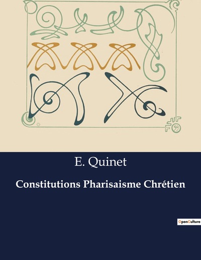 Picture of Constitutions Pharisaisme Chrétien