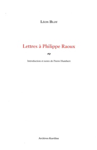 Image de Lettres à Philippe Raoux