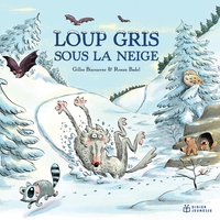 Image de Loup gris sous la neige