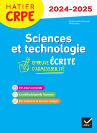 Image de Sciences et Techno - CRPE 2024-2025 - Epreuve écrite d'admissibilité