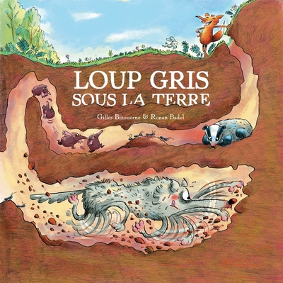 Image de Loup gris sous la terre