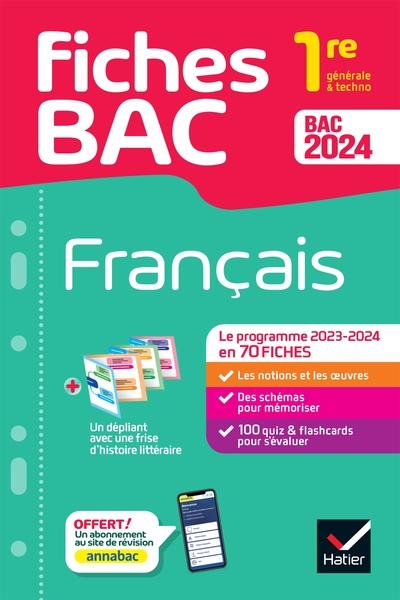 Picture of Fiches bac Français 1re générale & techno Bac 2024