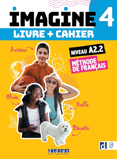 Image de Imagine 4 - Niv. A2.2 - 3 unités - Livre + cahier + didierfle.app