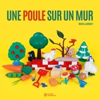 Image de Une poule sur un mur - format géant